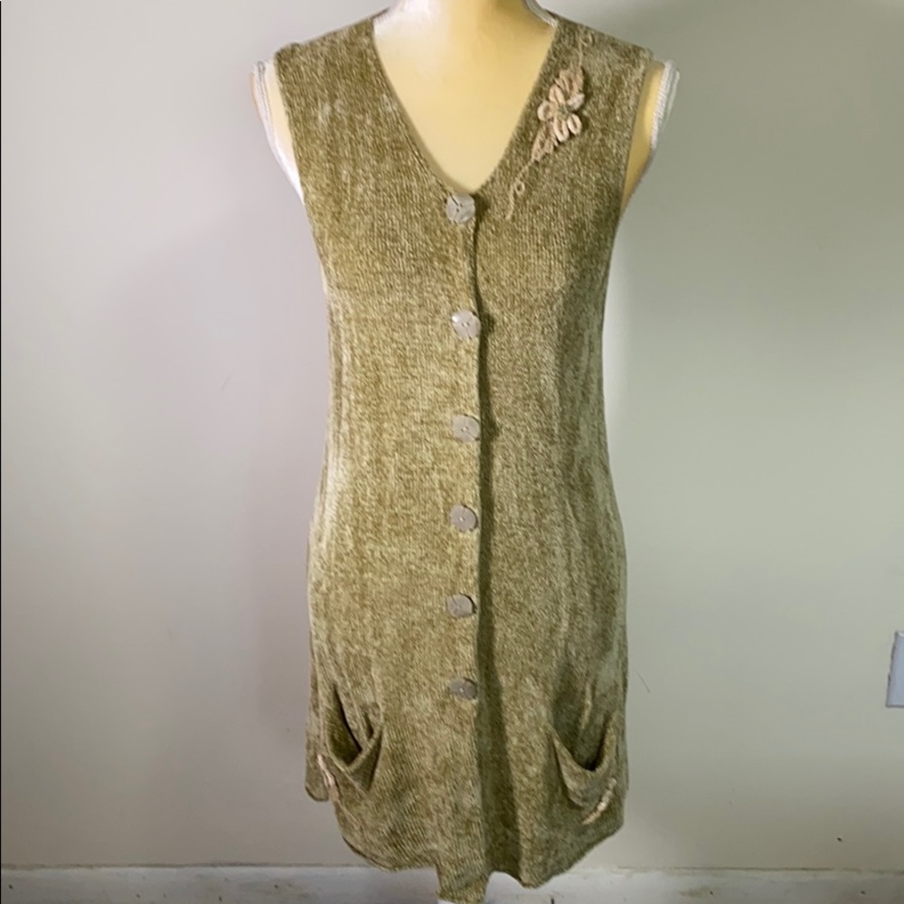 D.A.R Unique Embroidered Long Vest